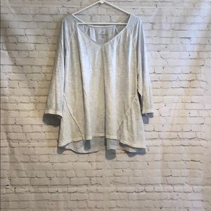J. Jill 3x sunbleached multi-seam tee. EUC.